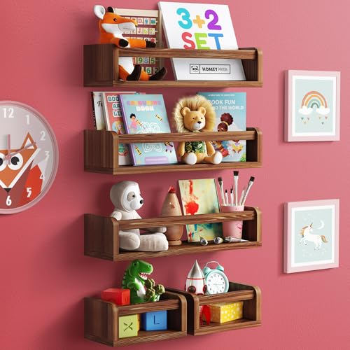 5-in-1 Floating Book Shelves