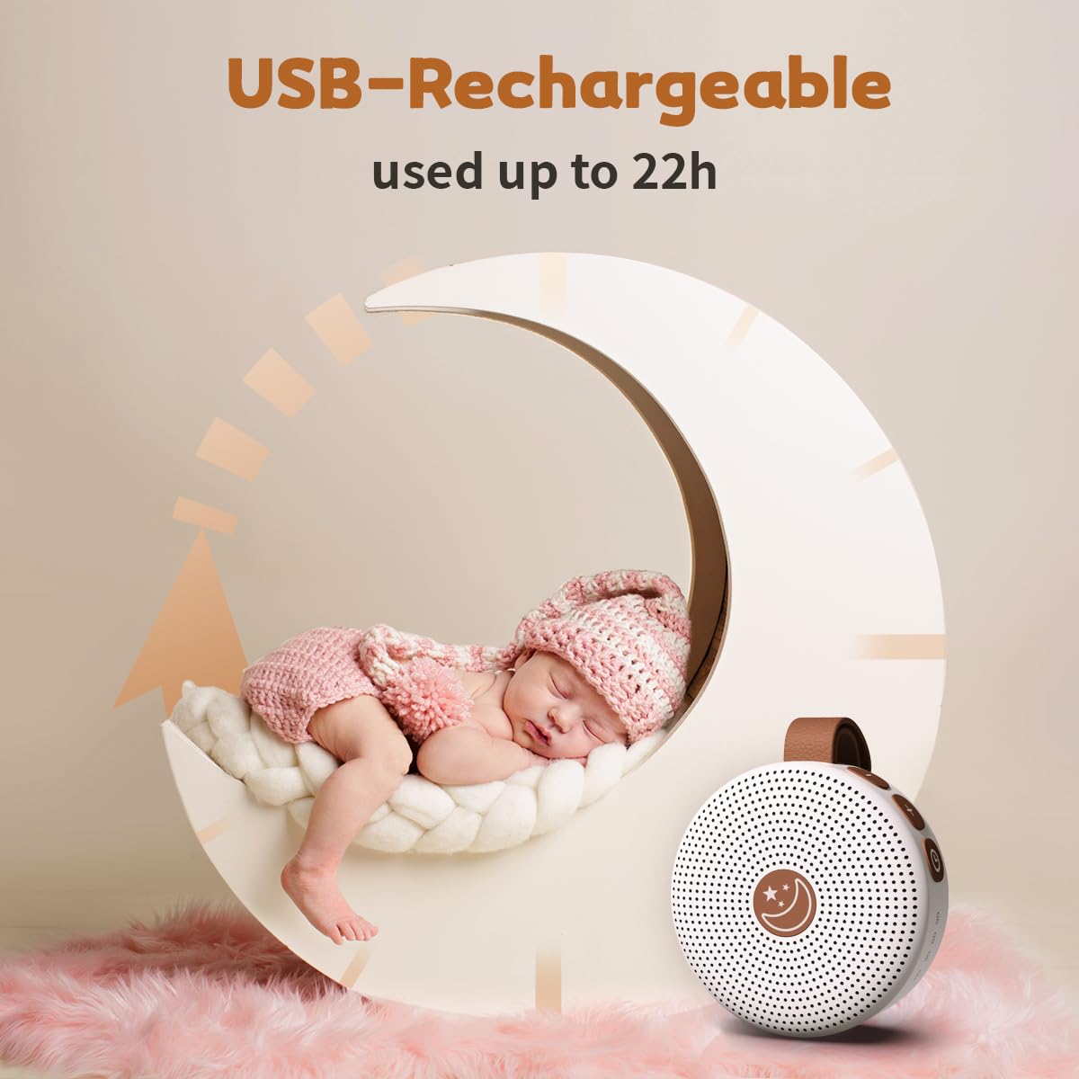 Mini Portable White Noise Machine - Tots Treasure Trove
