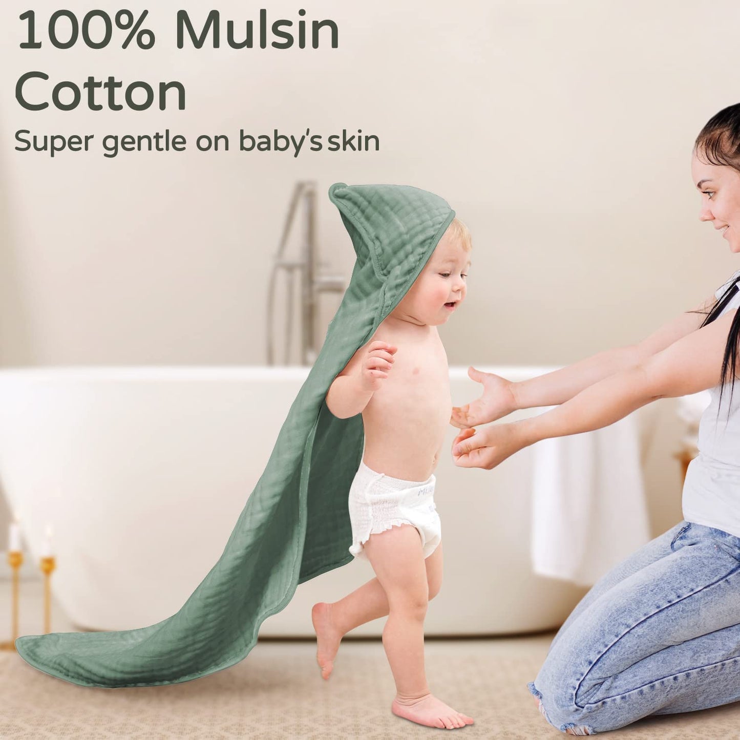 Yoofoss Hooded Baby Towels - Tots Treasure Trove