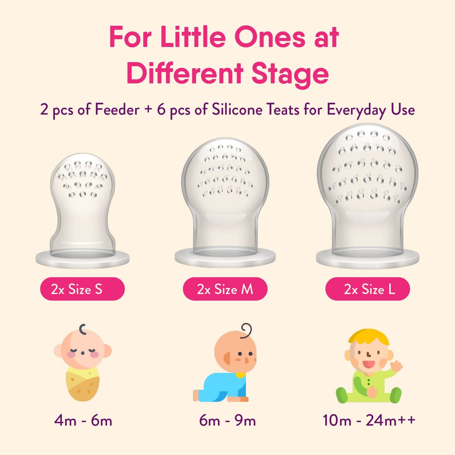 NatureBond Baby Food Feeder/Fruit Feeder Pacifier (2 Pack) - Tots Treasure Trove