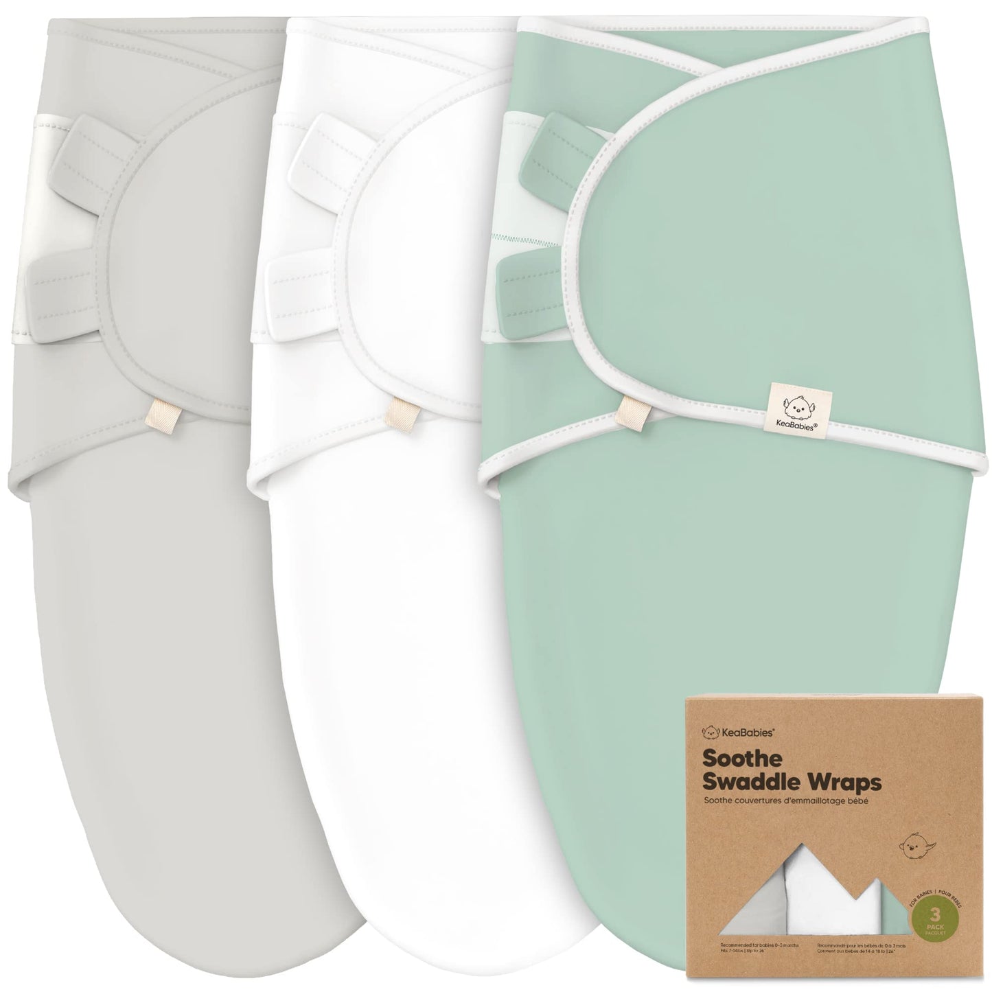 3-Pack Organic Baby Swaddle Sleep Sacks - Tots Treasure Trove