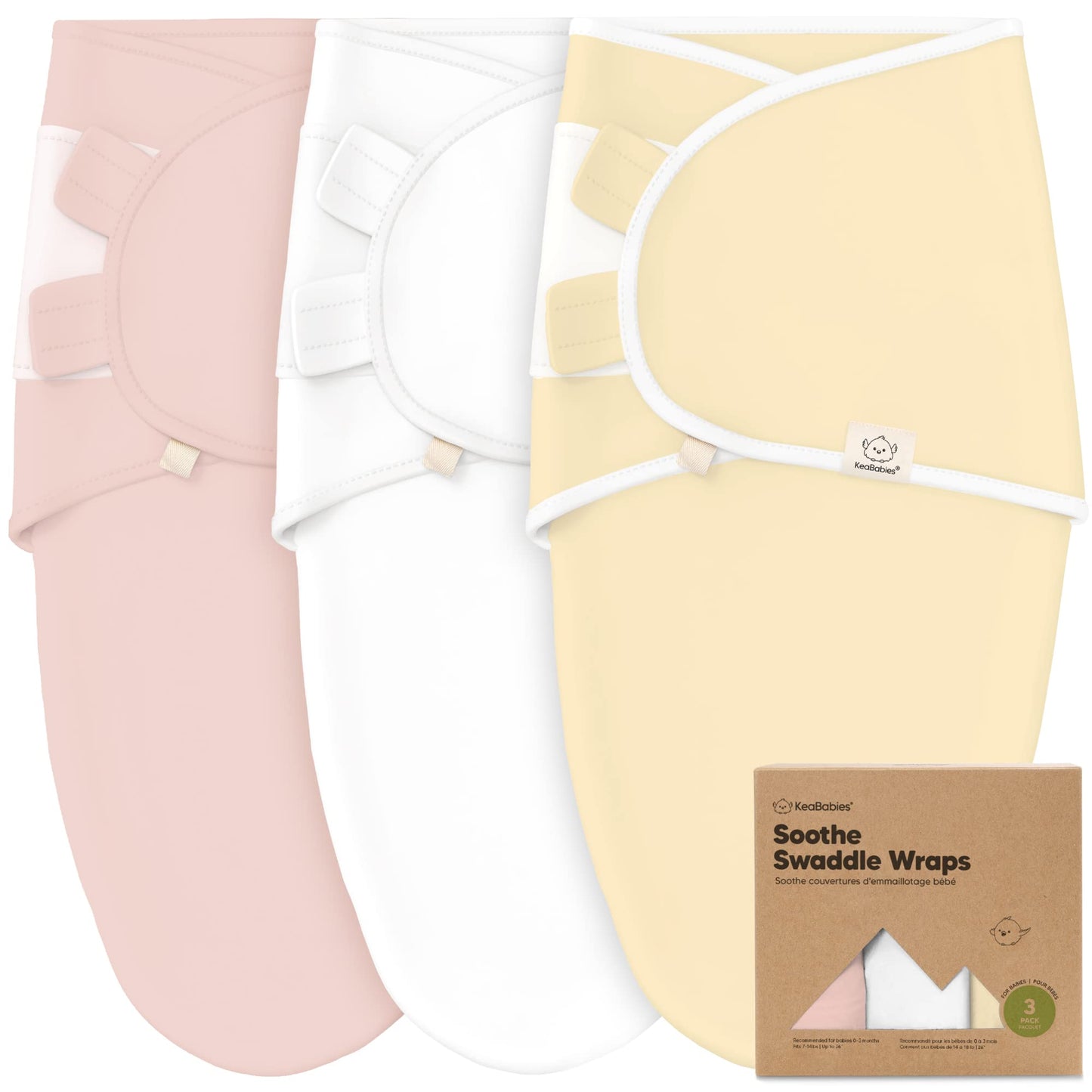 3-Pack Organic Baby Swaddle Sleep Sacks - Tots Treasure Trove
