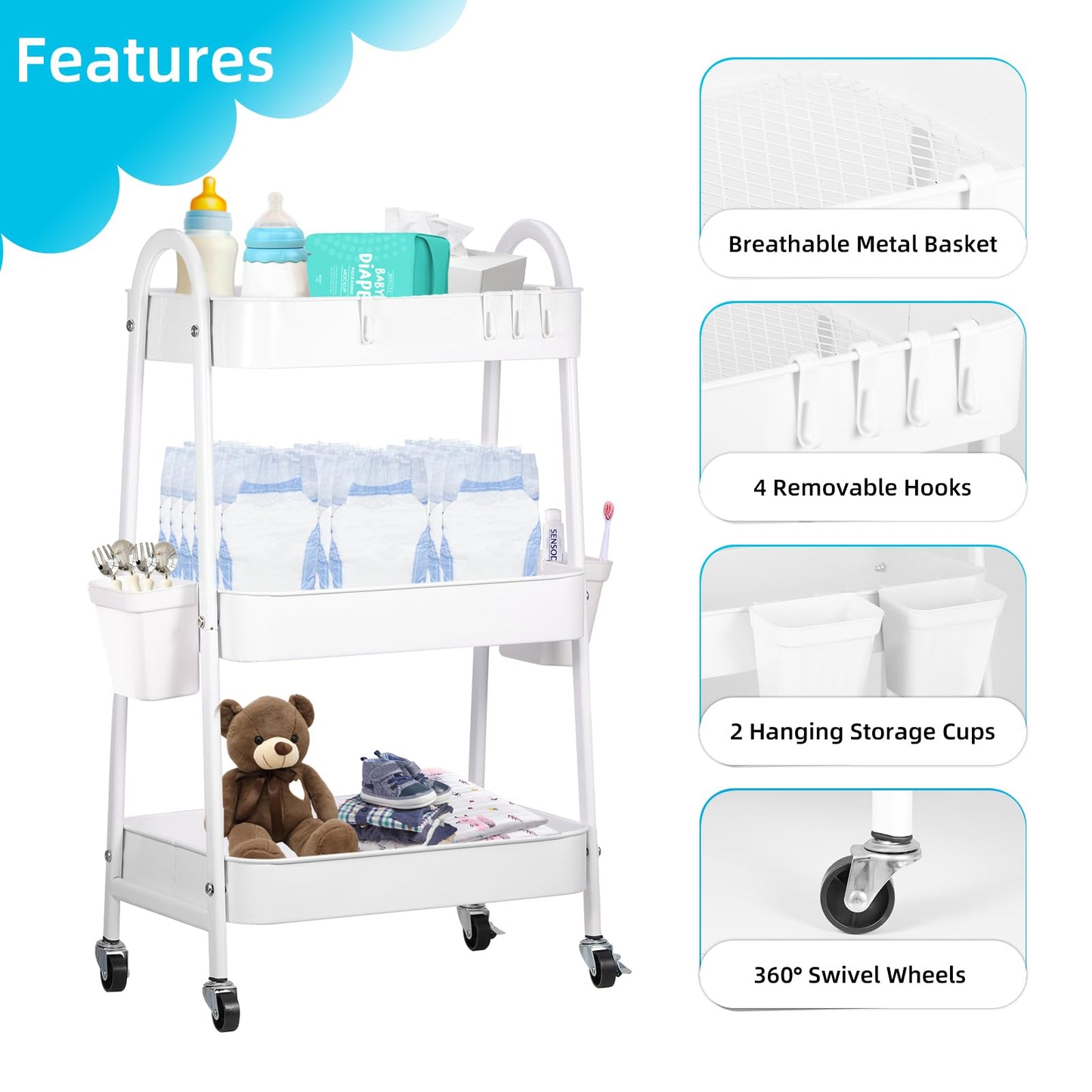 Diaper Caddy Cart