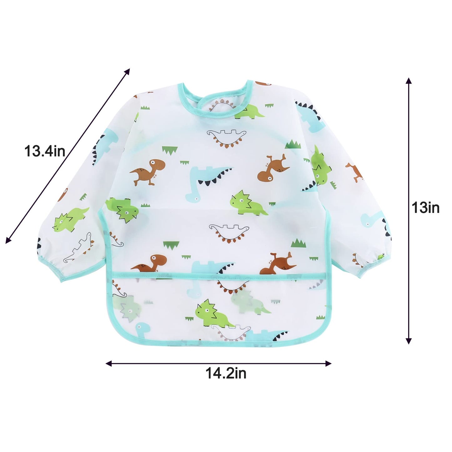 PandaEar Unisex Baby baby bibs with sleeves - Tots Treasure Trove