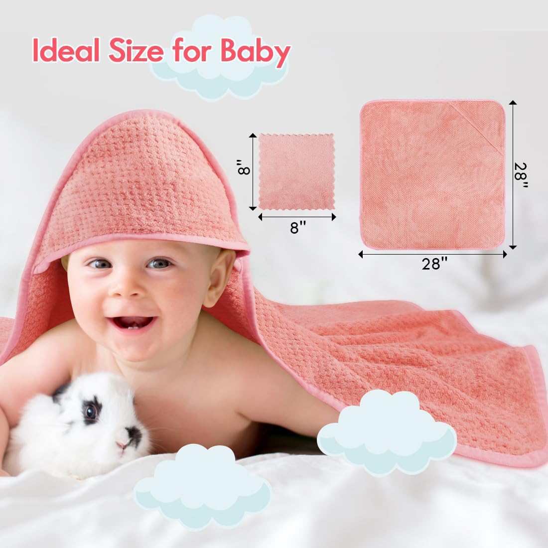 Hooded Towel and Washcloths