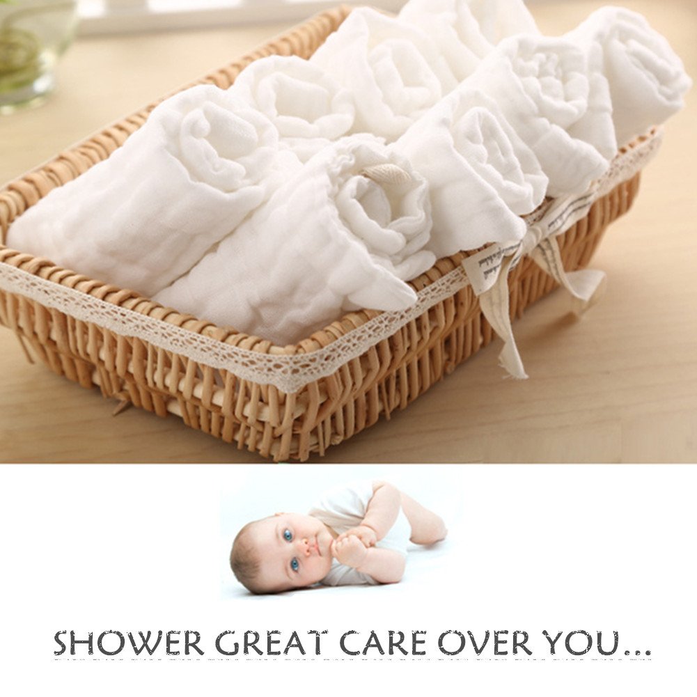 Baby Muslin Washcloths - Tots Treasure Trove