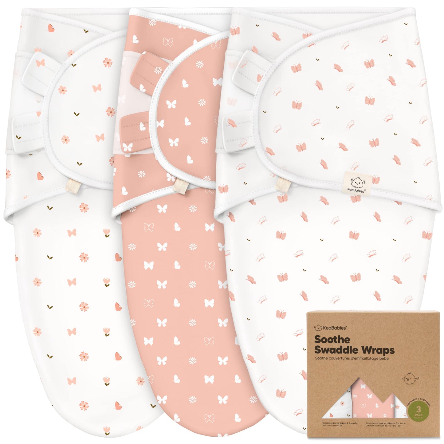 3-Pack Organic Baby Swaddle Sleep Sacks - Tots Treasure Trove