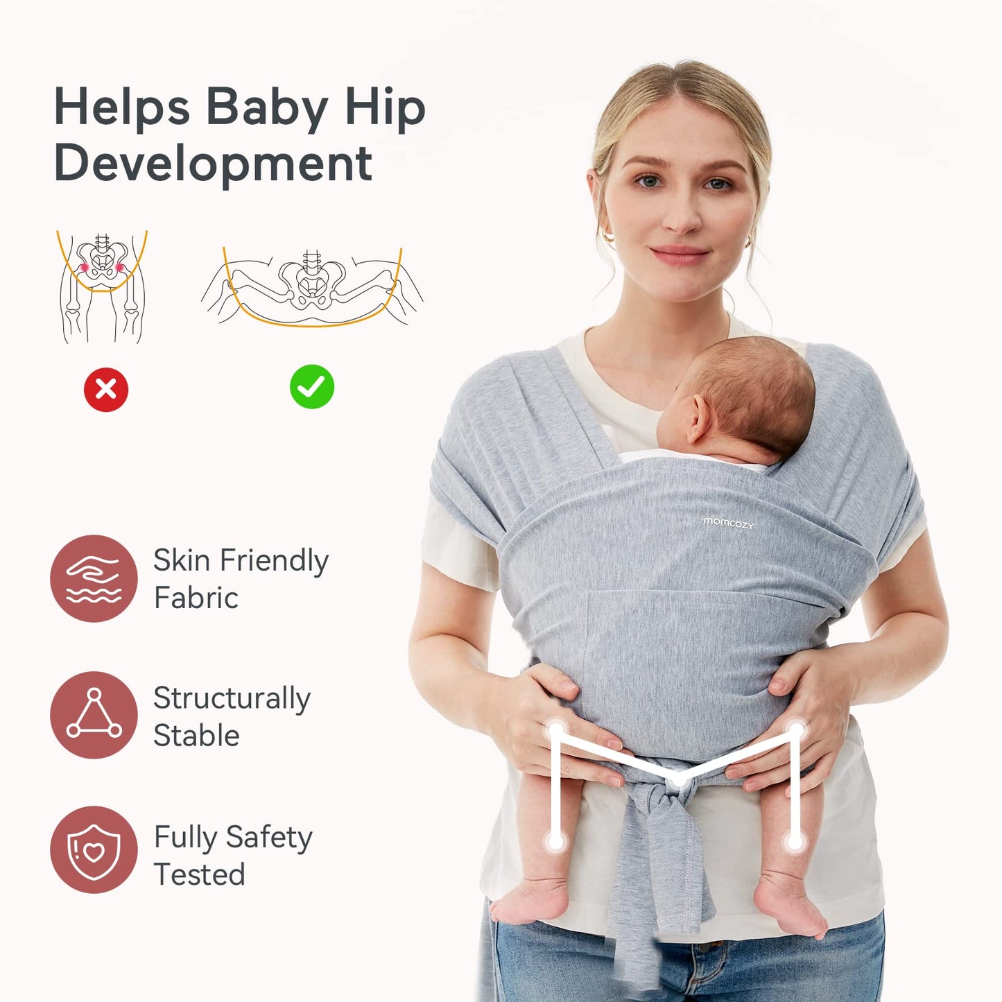 Momcozy Baby Wrap Carrier - Tots Treasure Trove