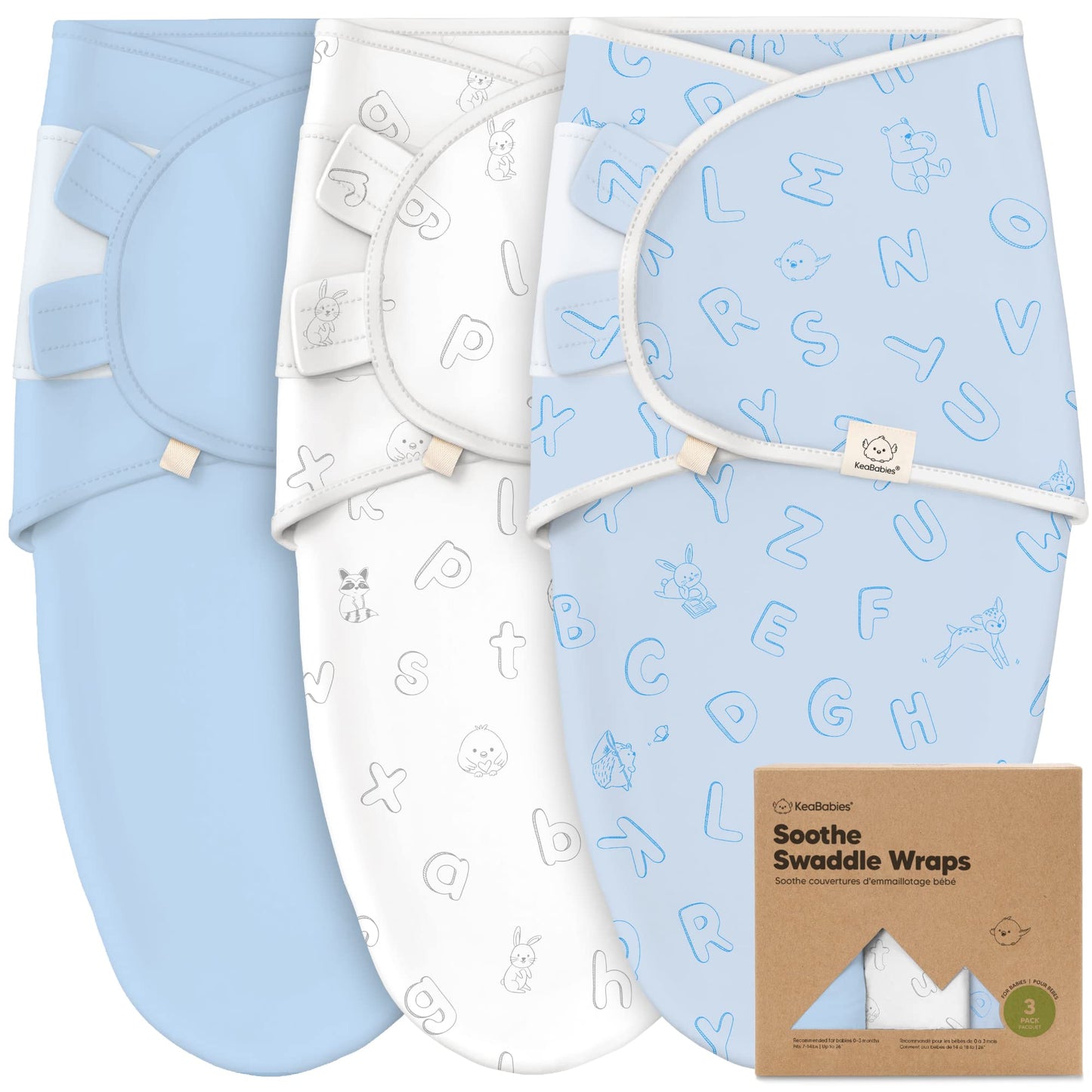 3-Pack Organic Baby Swaddle Sleep Sacks - Tots Treasure Trove