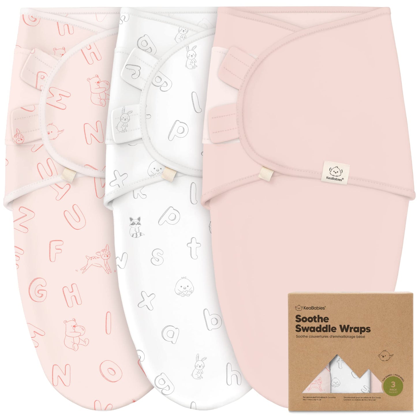 3-Pack Organic Baby Swaddle Sleep Sacks - Tots Treasure Trove