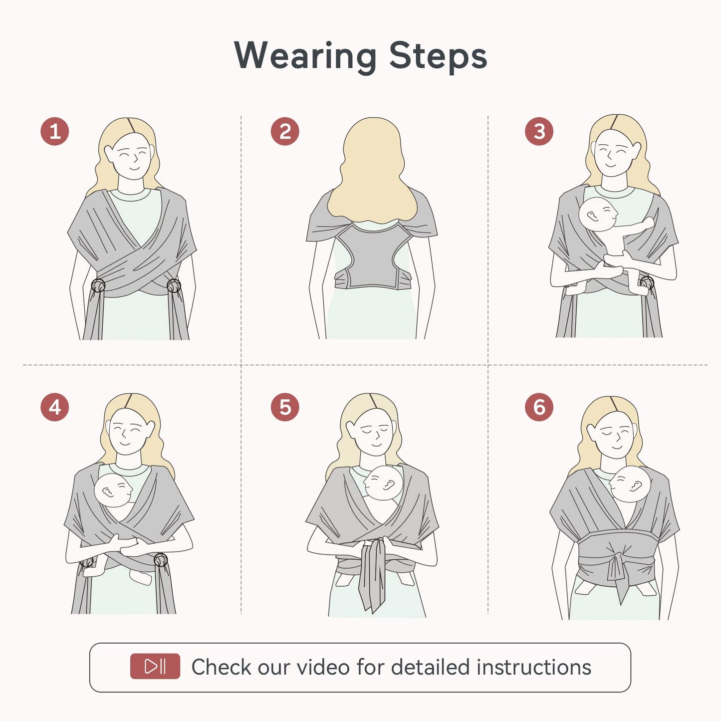Momcozy Baby Wrap Carrier - Tots Treasure Trove