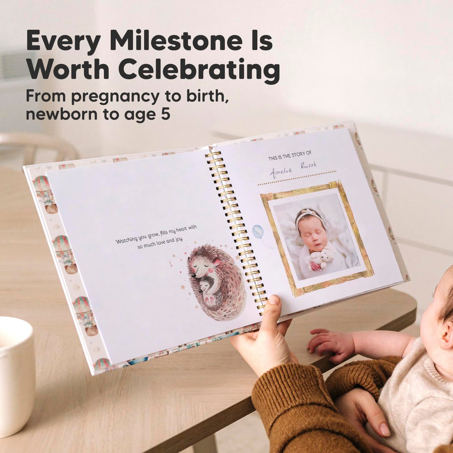 First 5 Years Baby Memory Book - Tots Treasure Trove