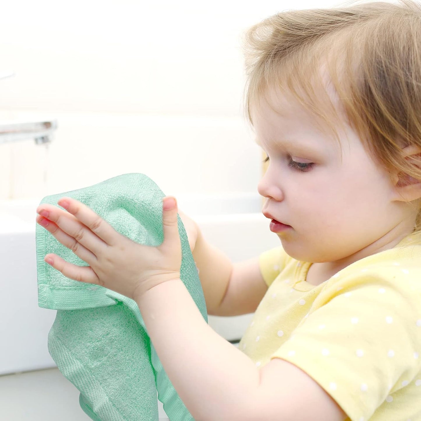 MUKIN Baby Bamboo Washcloths, Baby Face Towels - Tots Treasure Trove