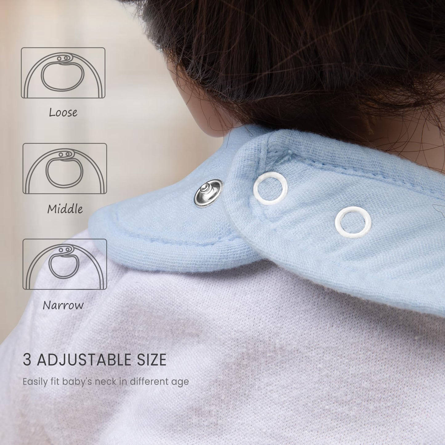 Lulumoon Muslin Baby Bibs 100% Cotton - Tots Treasure Trove