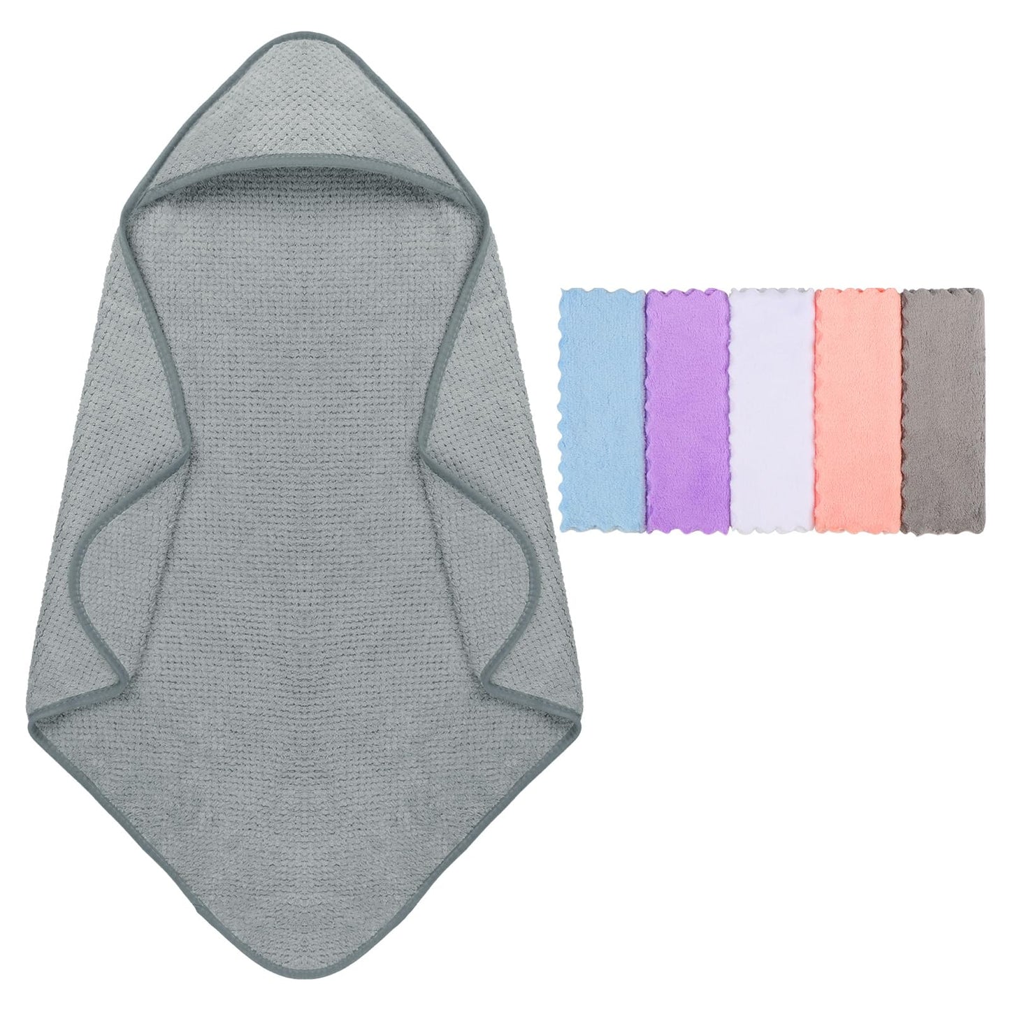 Hooded Towel and Washcloths