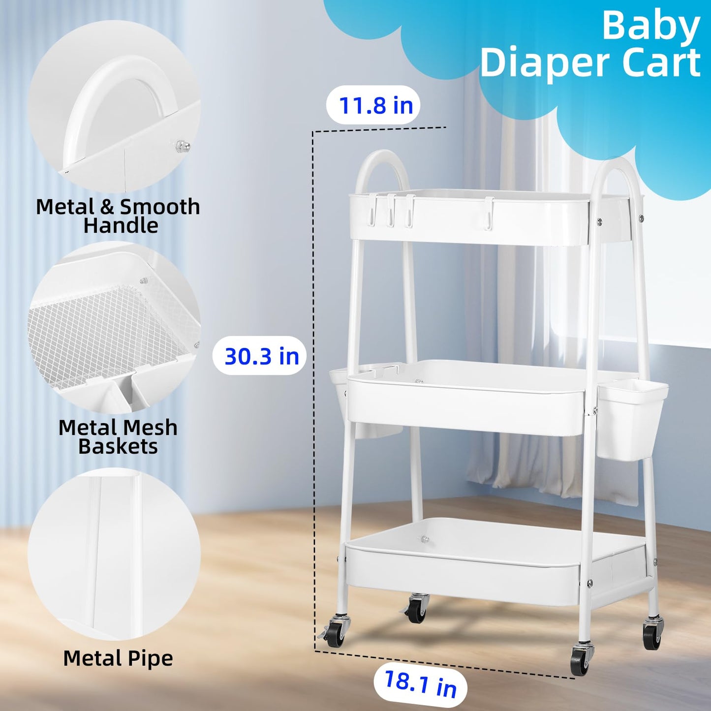 Diaper Caddy Cart