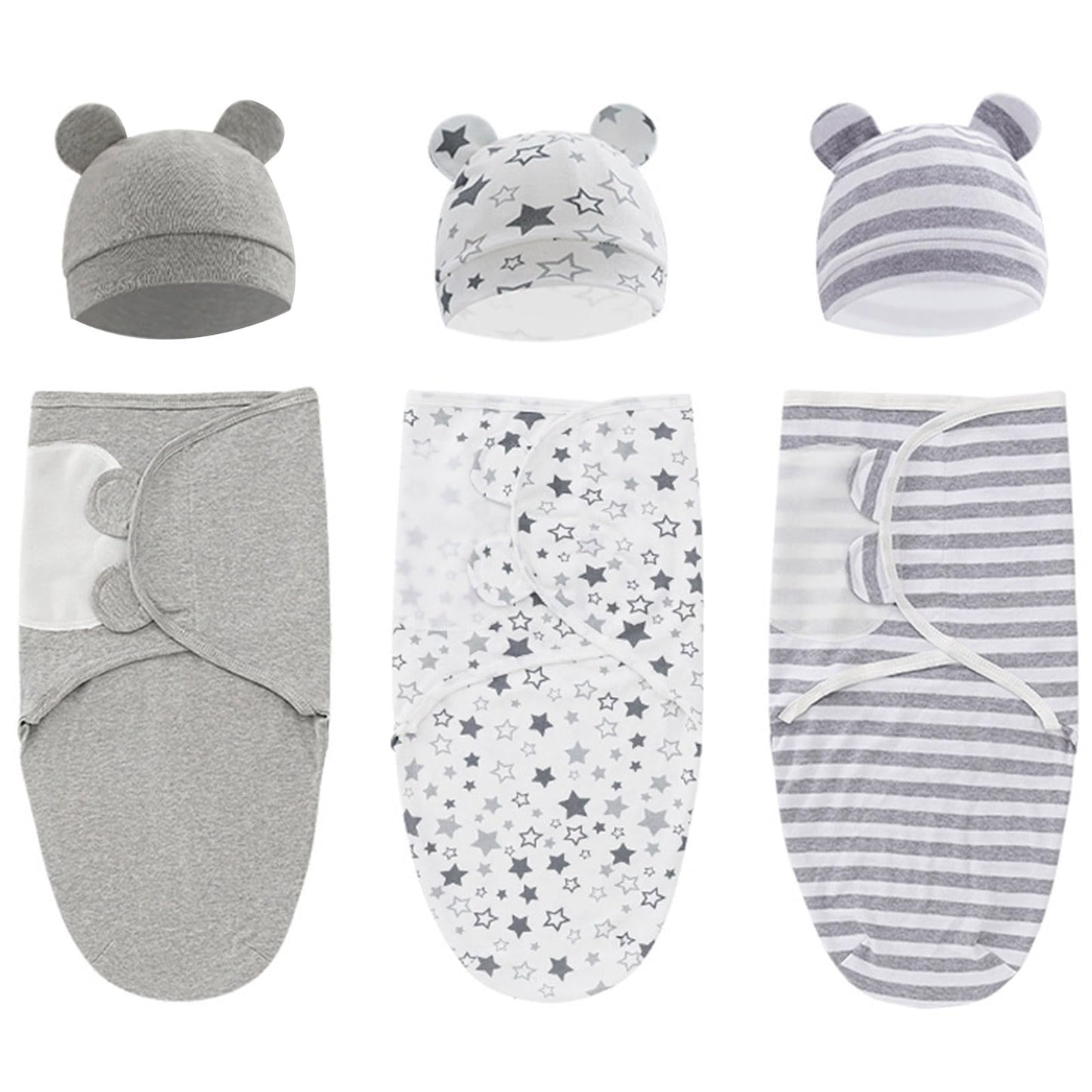 3-Pack Organic Baby Swaddle Sleep Sacks for Newborn - Tots Treasure Trove