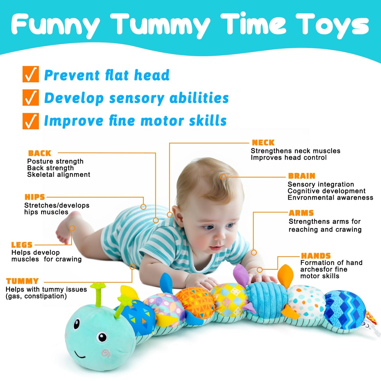 Caterpillar Rattle Toy