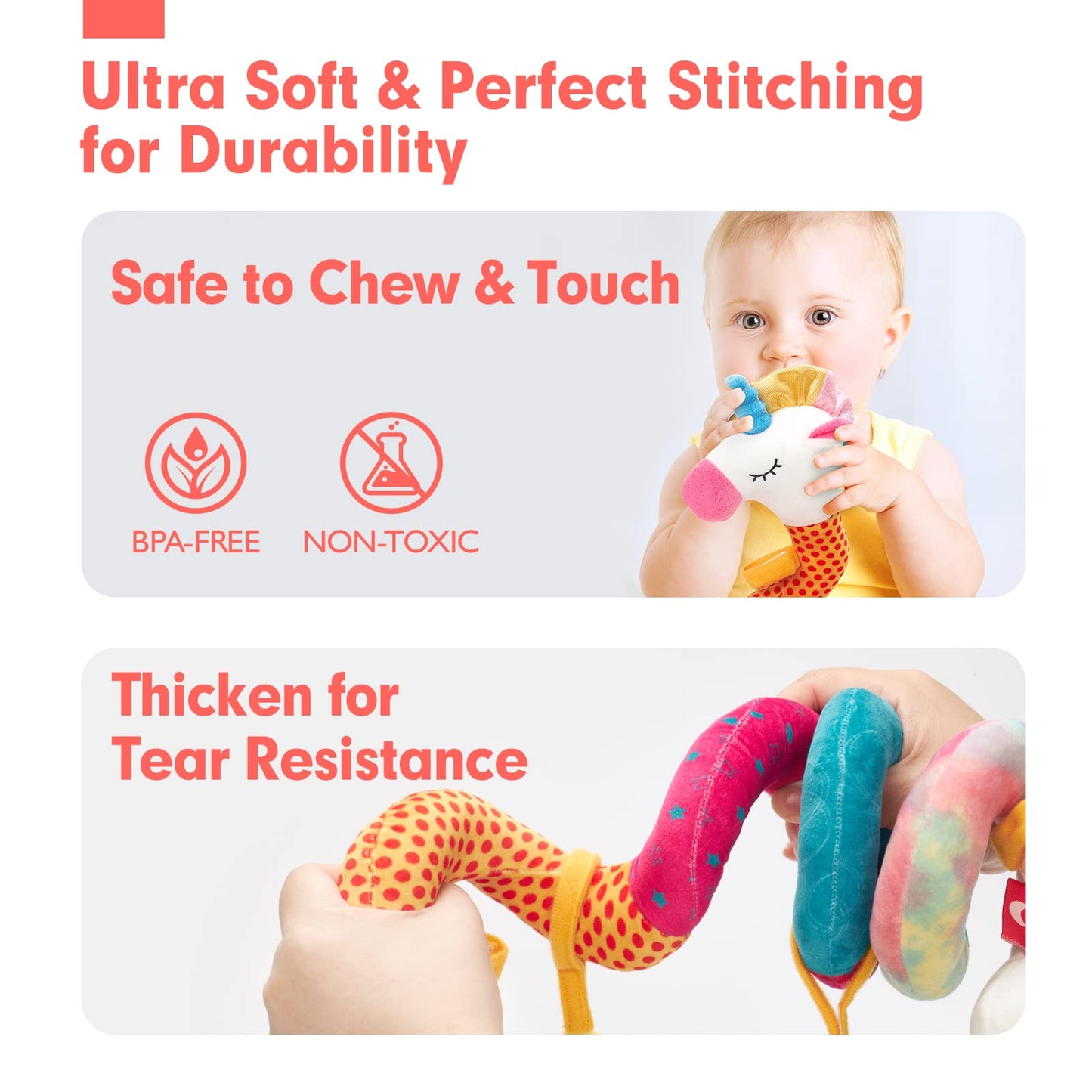hahaland Car Seat Toys for Baby - Tots Treasure Trove