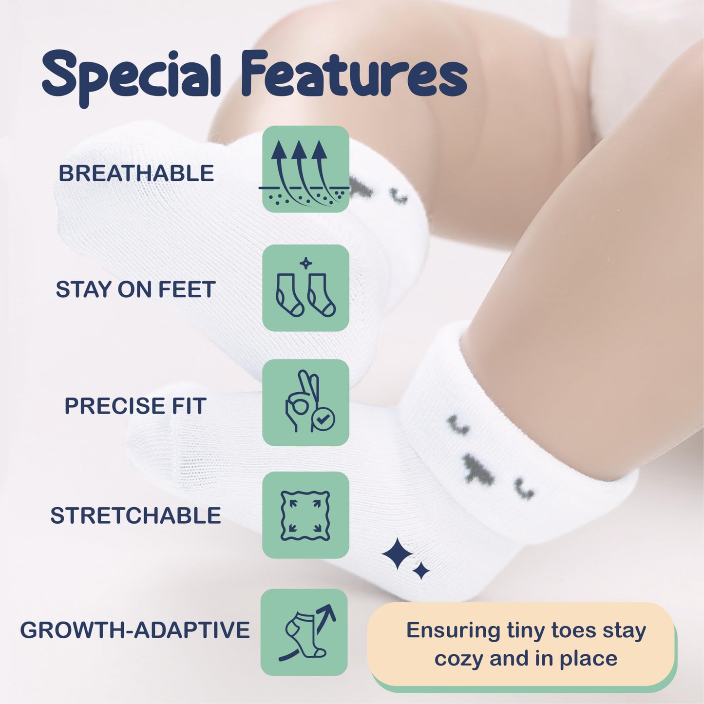 Organic Cotton Baby Socks