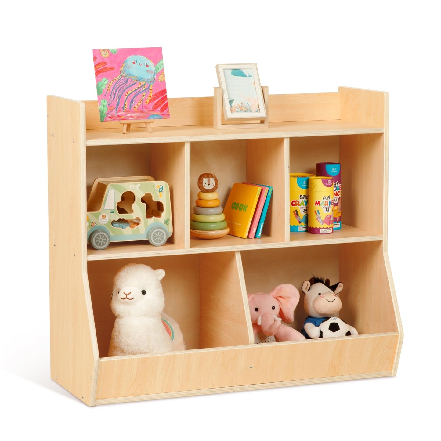 Solid Wooden Bookshelf
