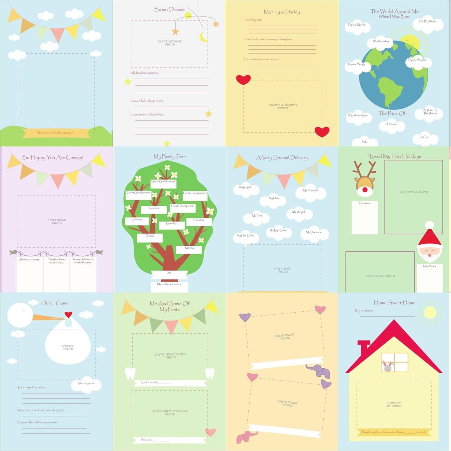 Baby Memory Book w/Keepsake Box - Tots Treasure Trove