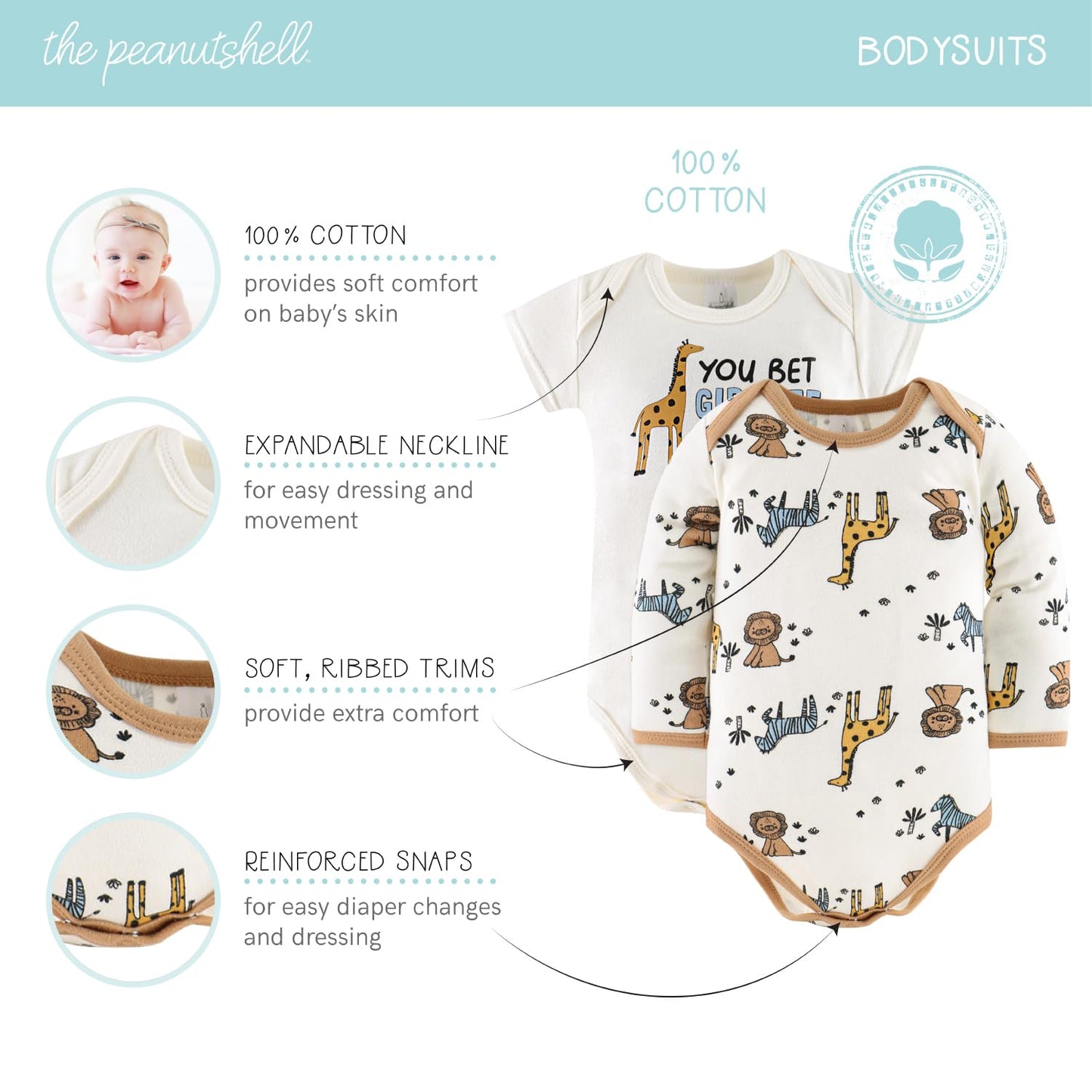 The Peanutshell Newborn Clothes & EssentIals Set - Tots Treasure Trove