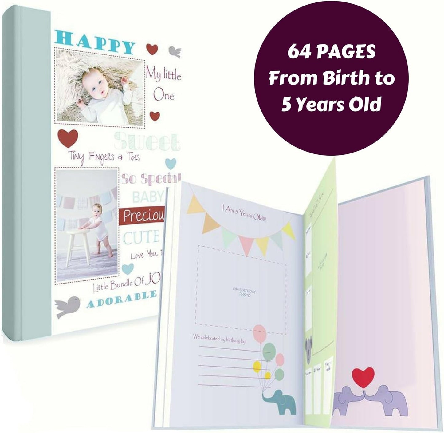 Baby Memory Book w/Keepsake Box - Tots Treasure Trove