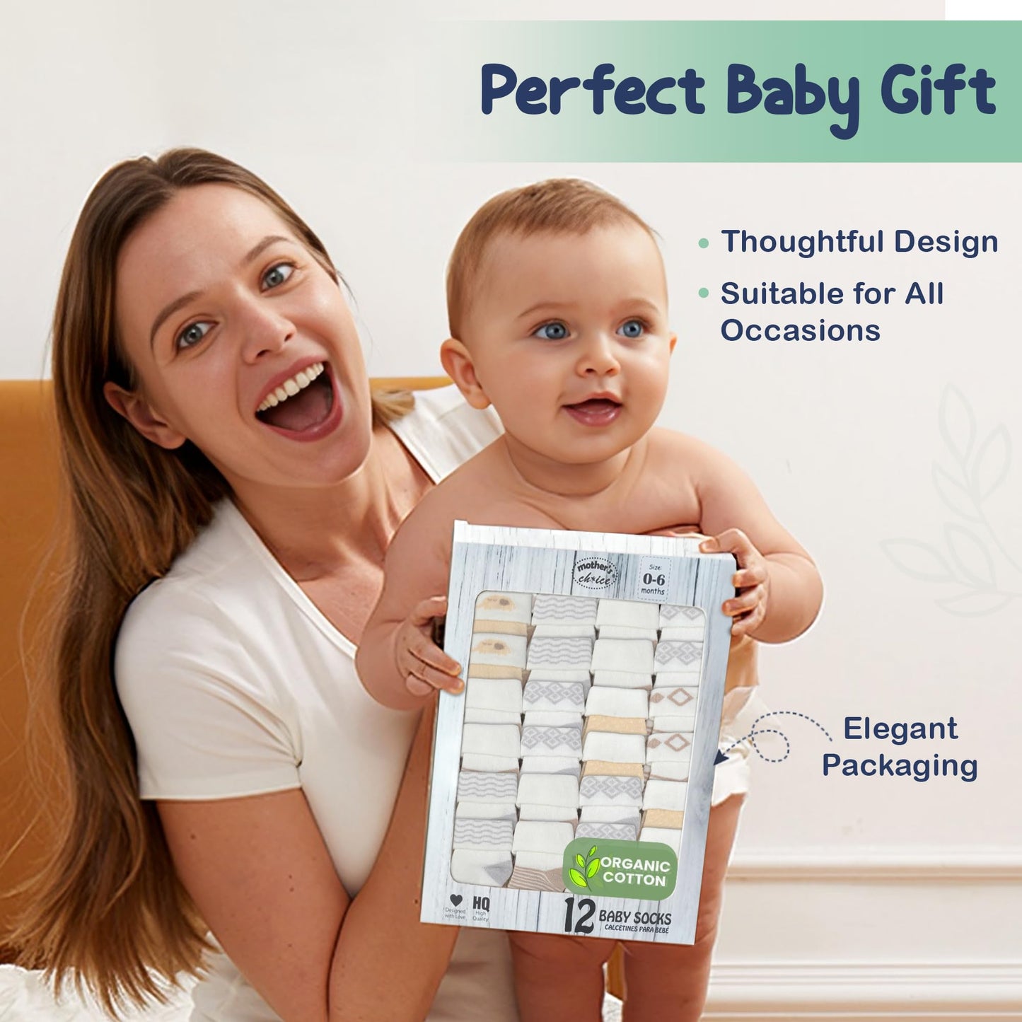 Organic Cotton Baby Socks
