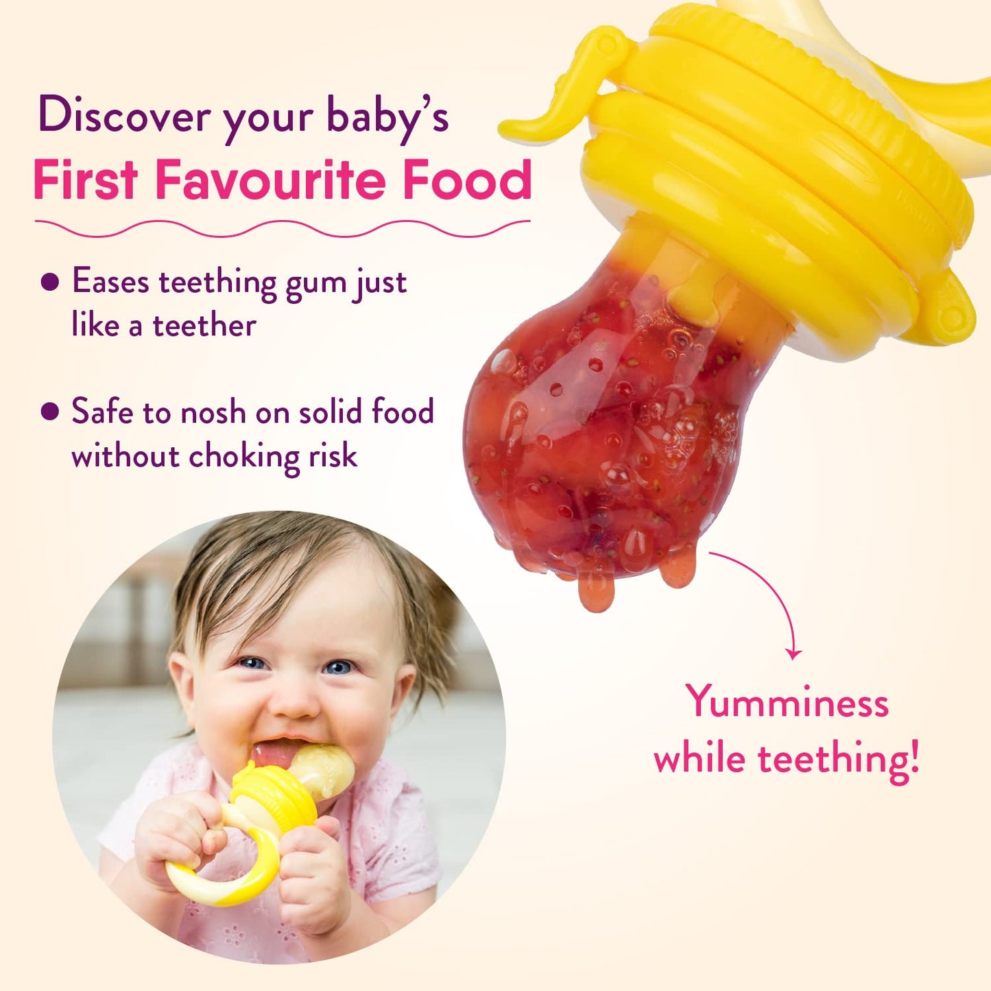 NatureBond Baby Food Feeder/Fruit Feeder Pacifier (2 Pack) - Tots Treasure Trove