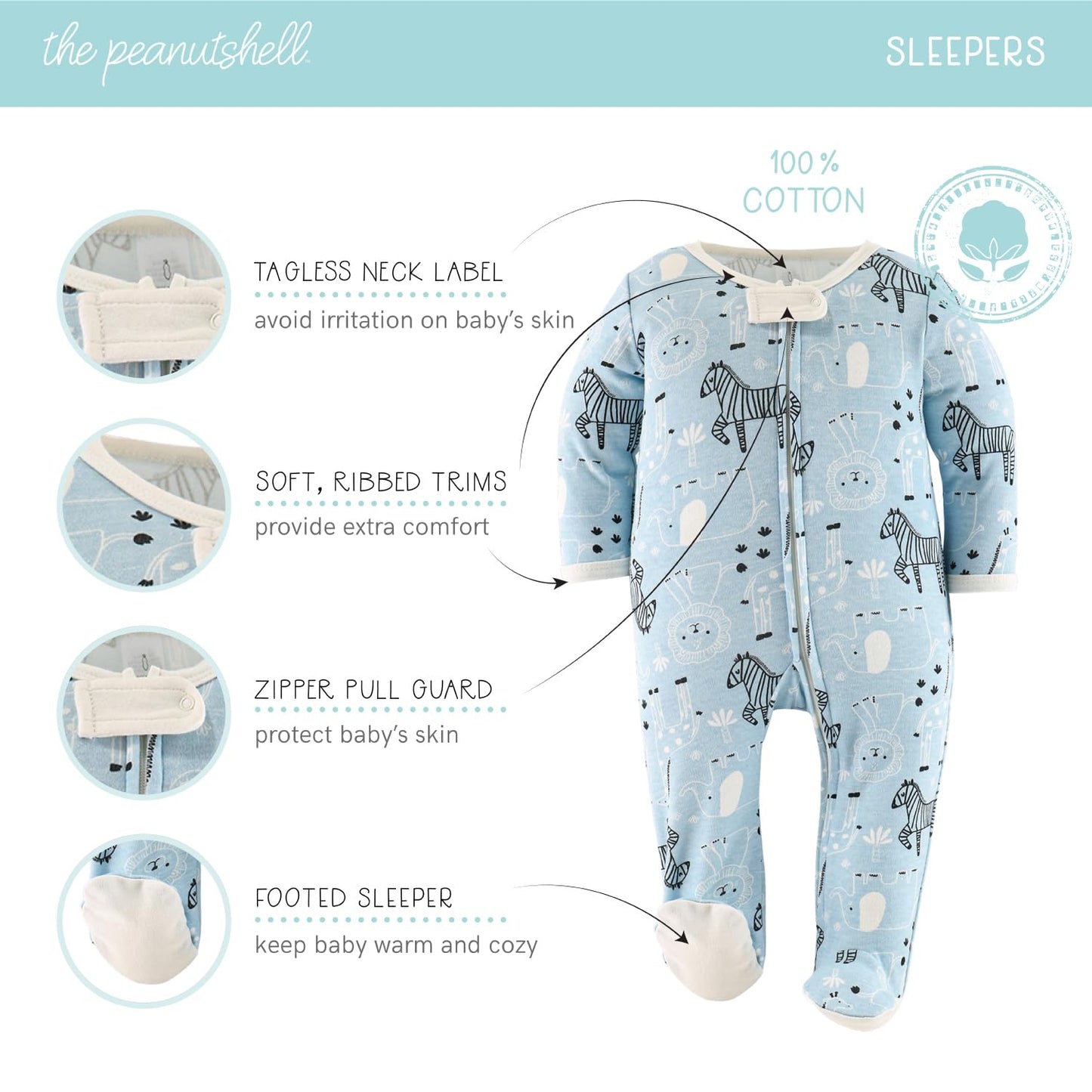 The Peanutshell Newborn Clothes & EssentIals Set - Tots Treasure Trove