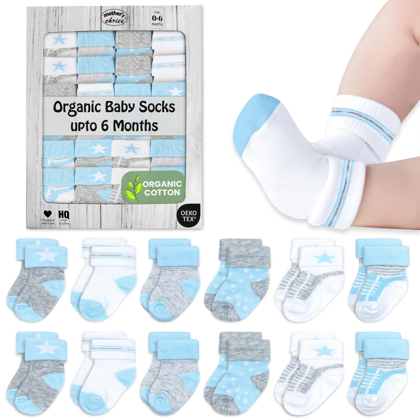 Organic Cotton Baby Socks