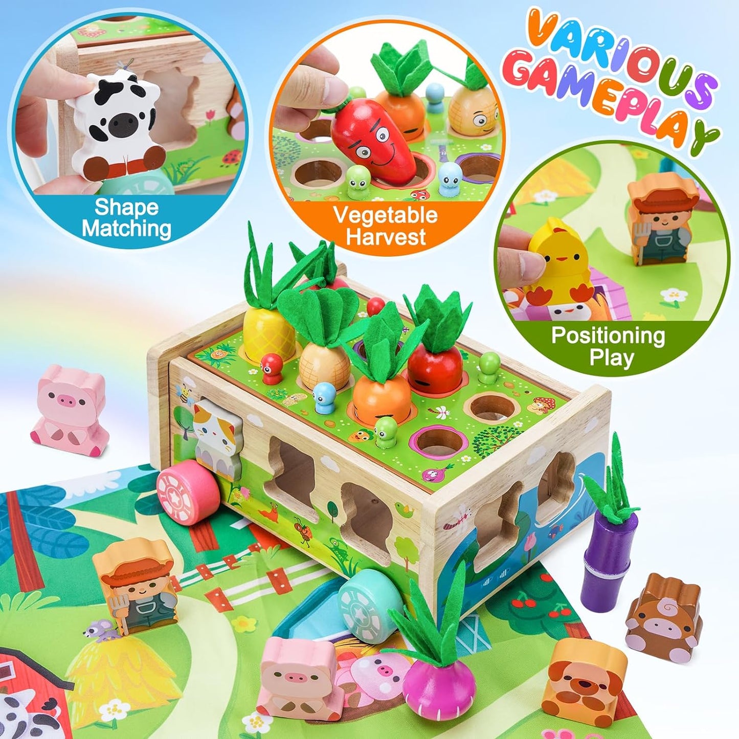 Wooden Farm Toys