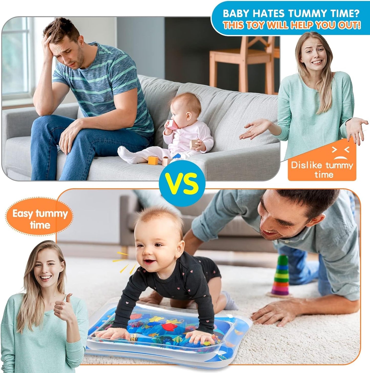 Infinno Inflatable Tummy Time Mat - Tots Treasure Trove