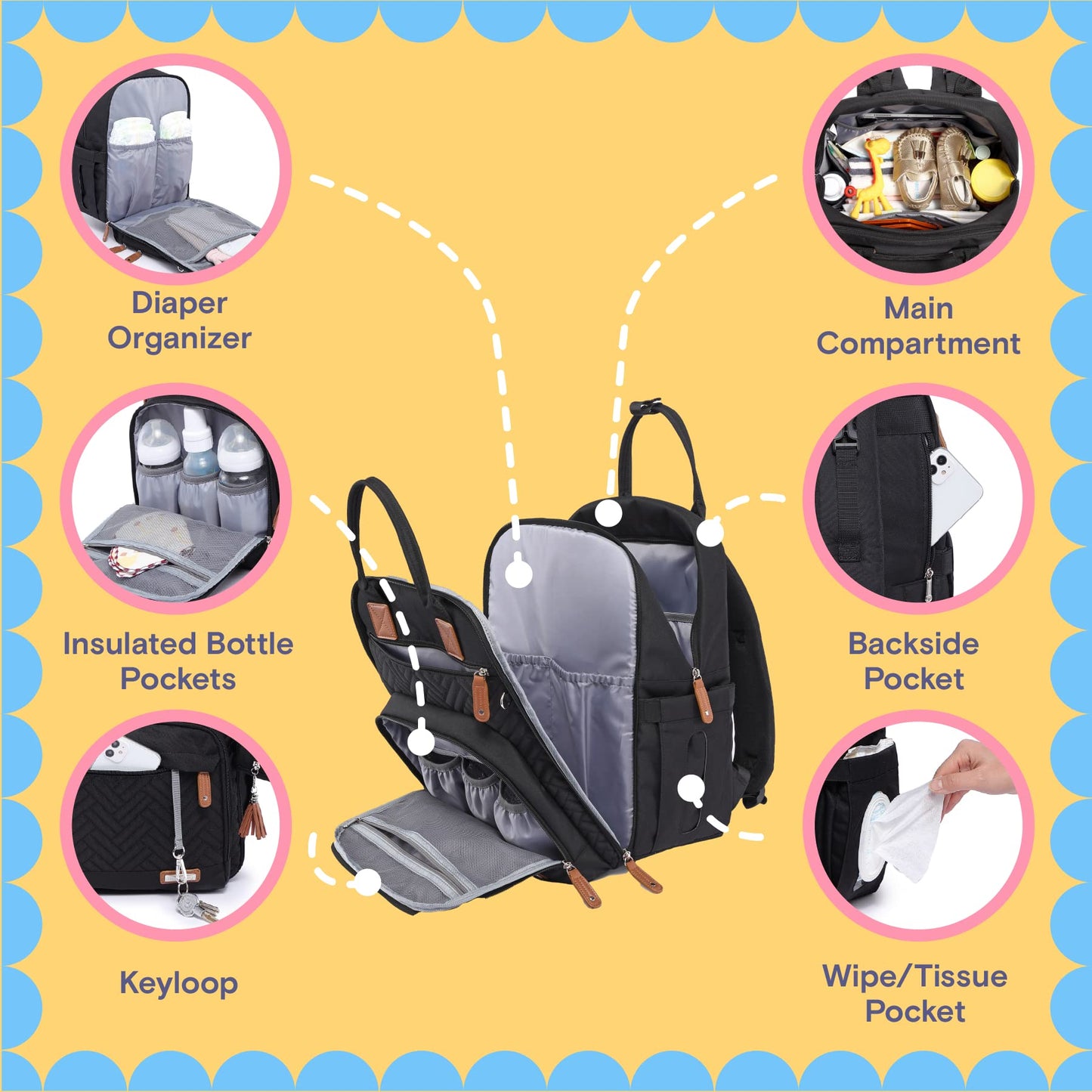 Diaper Bag Backpack - Tots Treasure Trove