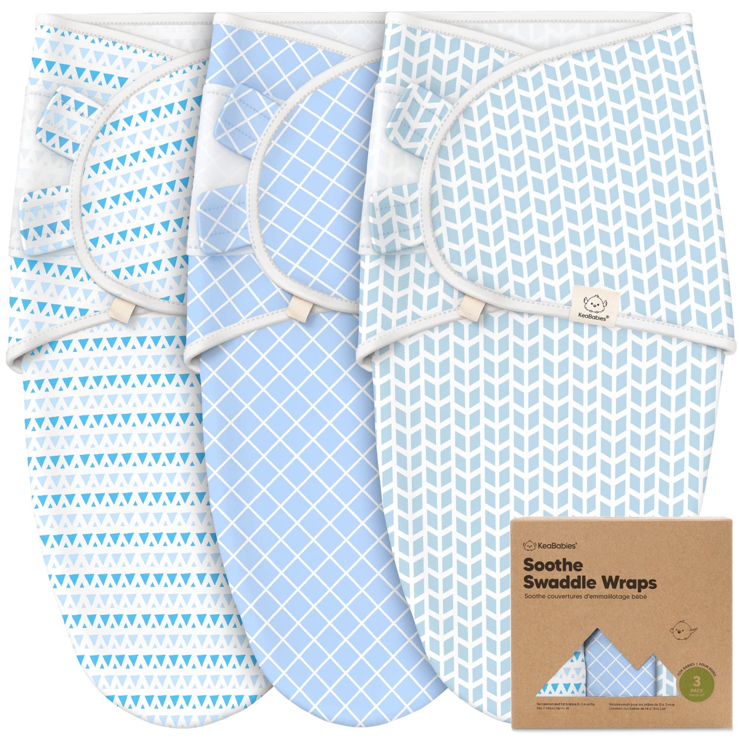 3-Pack Organic Baby Swaddle Sleep Sacks - Tots Treasure Trove
