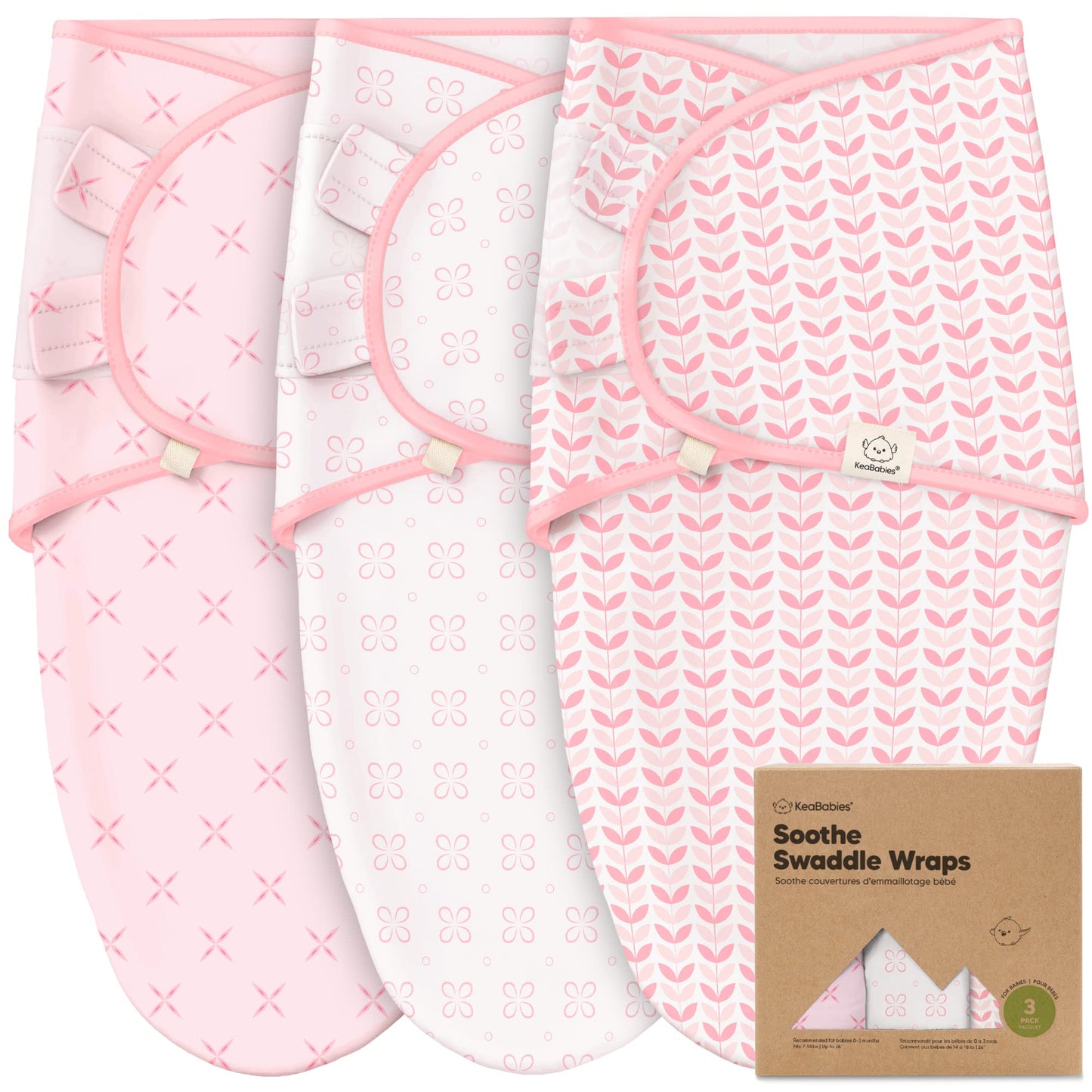 3-Pack Organic Baby Swaddle Sleep Sacks - Tots Treasure Trove