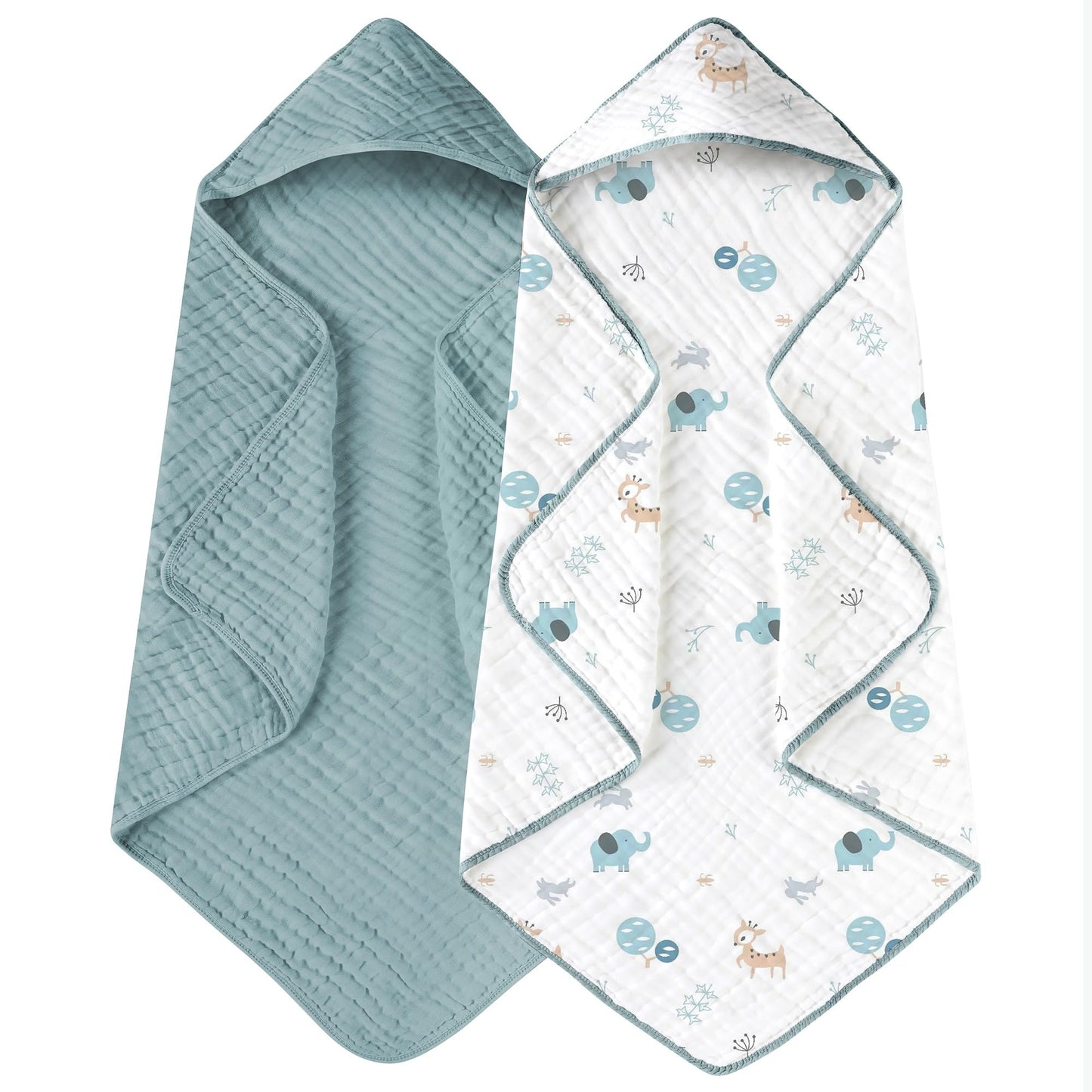 Yoofoss Hooded Baby Towels - Tots Treasure Trove