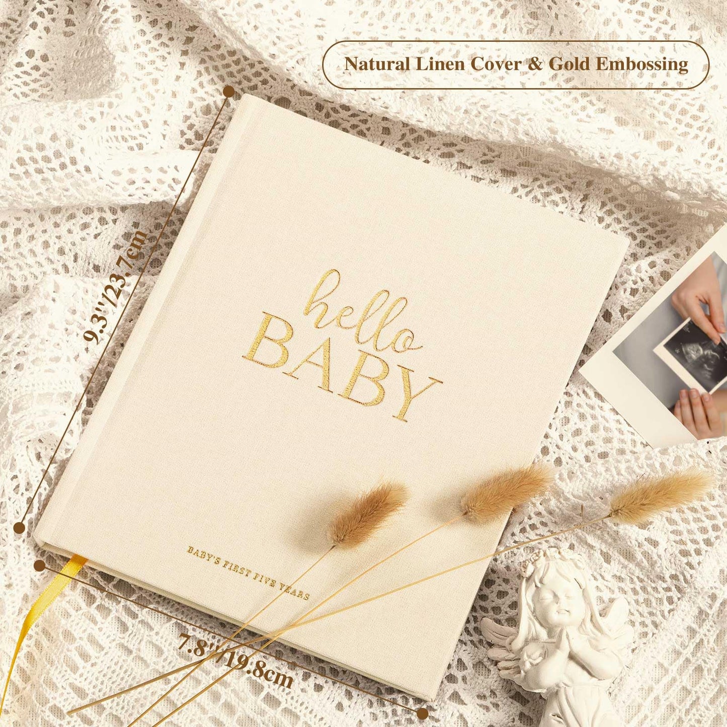 Lanpn Hello Baby First 5 Year Memory Book for Boy Girl - Tots Treasure Trove