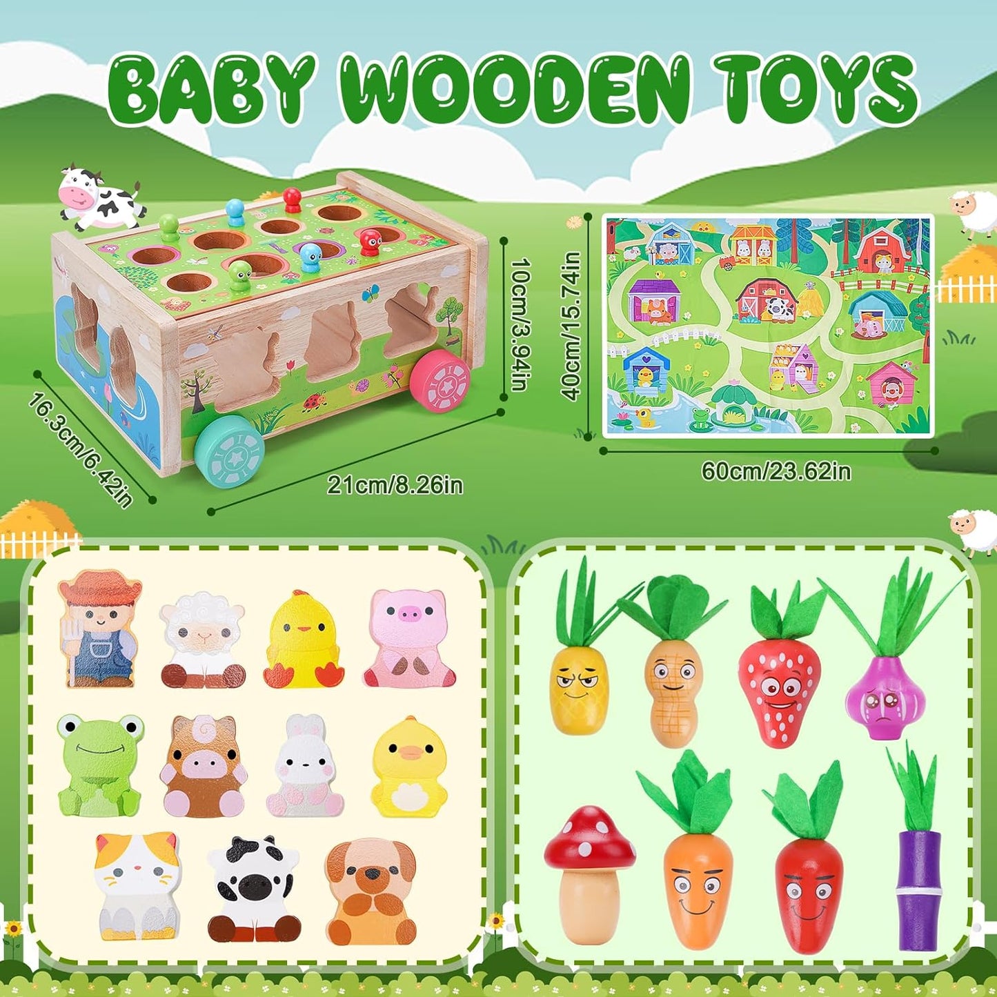 Wooden Farm Toys