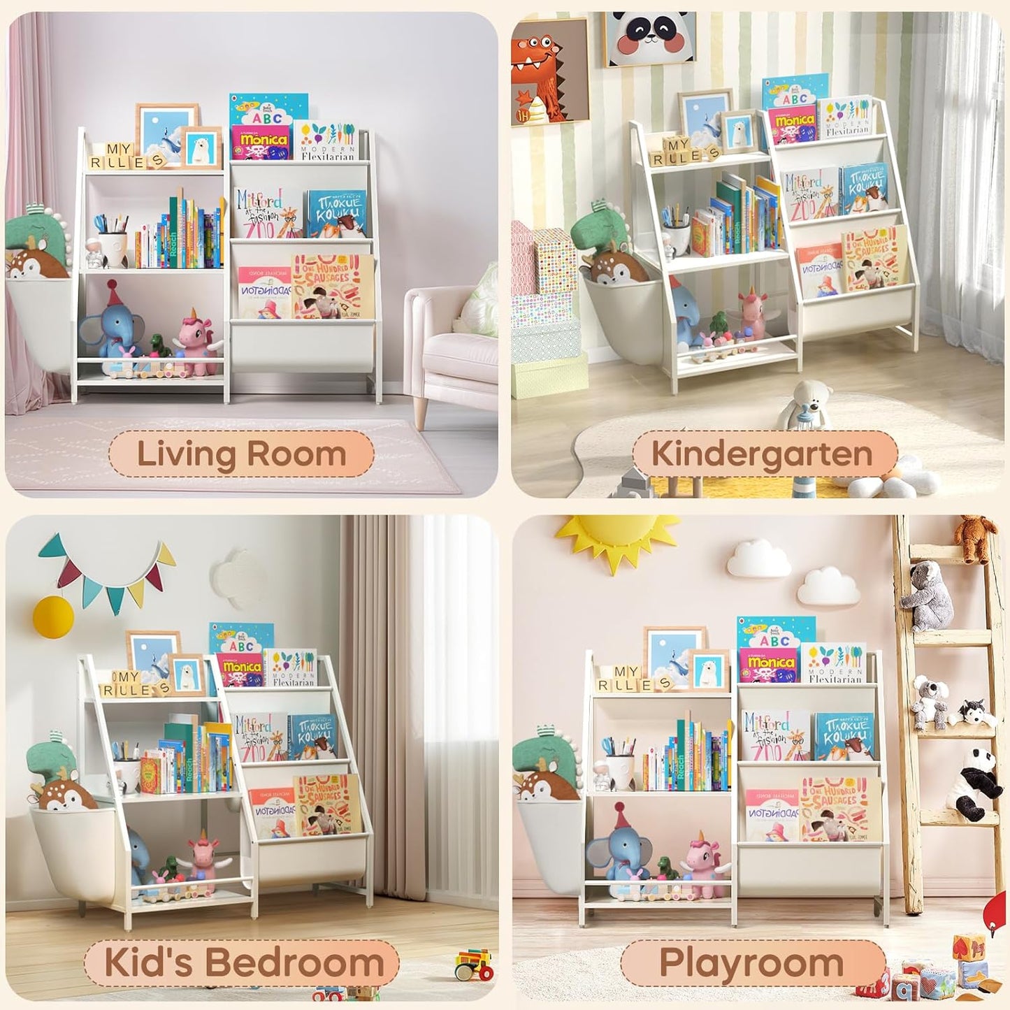 2-in-1 Kids Bookshelf