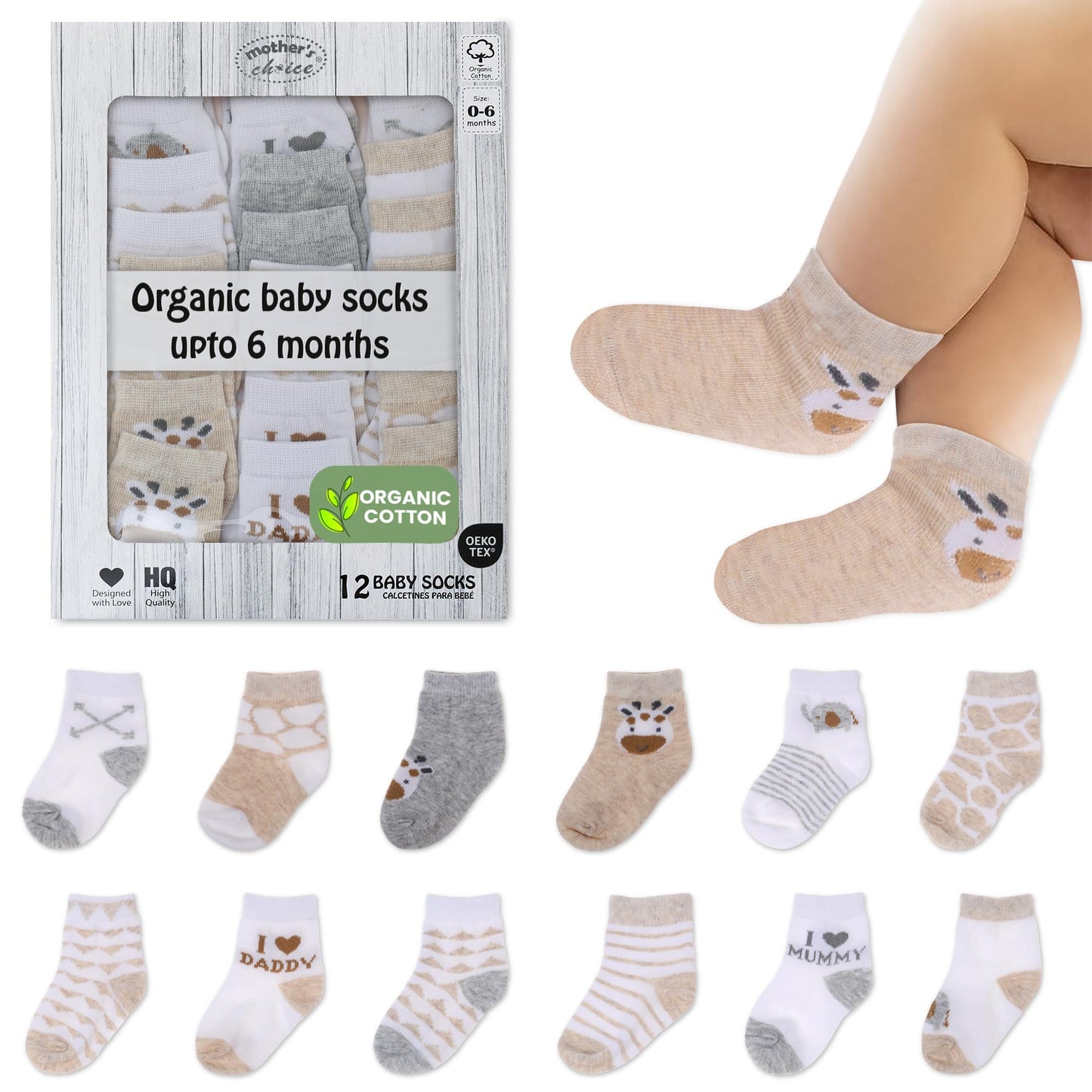Organic Cotton Baby Socks