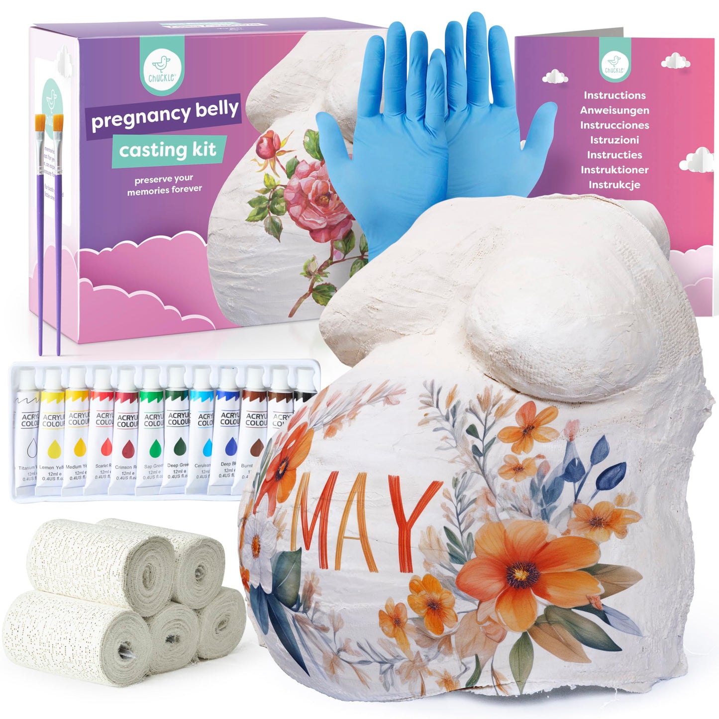Pregnant Belly Casting Kit