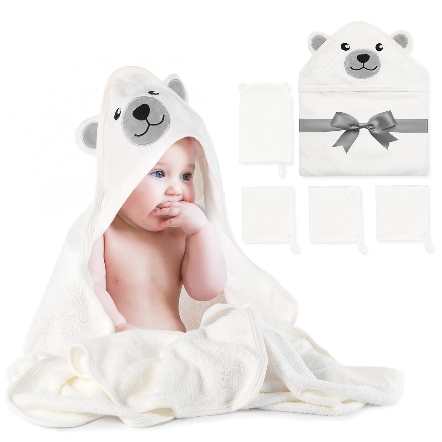 Momcozy Bamboo Baby Towel - Tots Treasure Trove