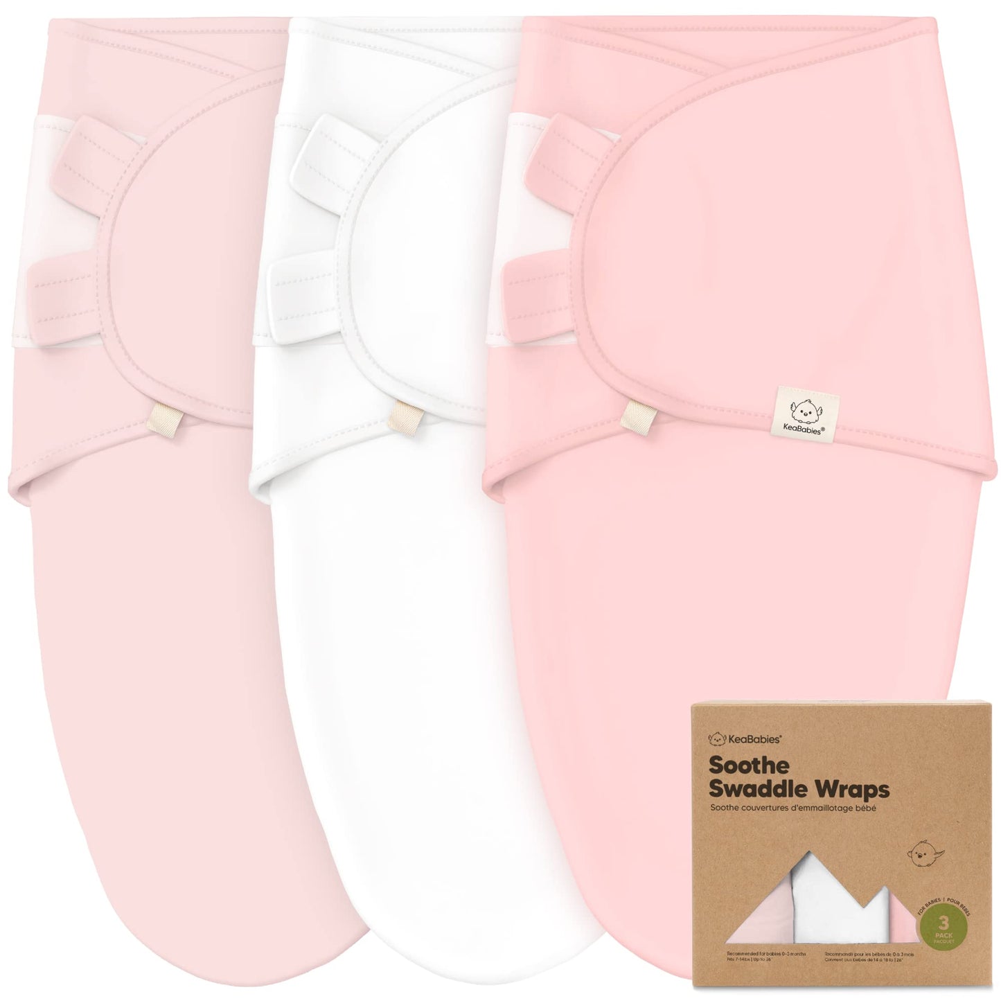 3-Pack Organic Baby Swaddle Sleep Sacks - Tots Treasure Trove