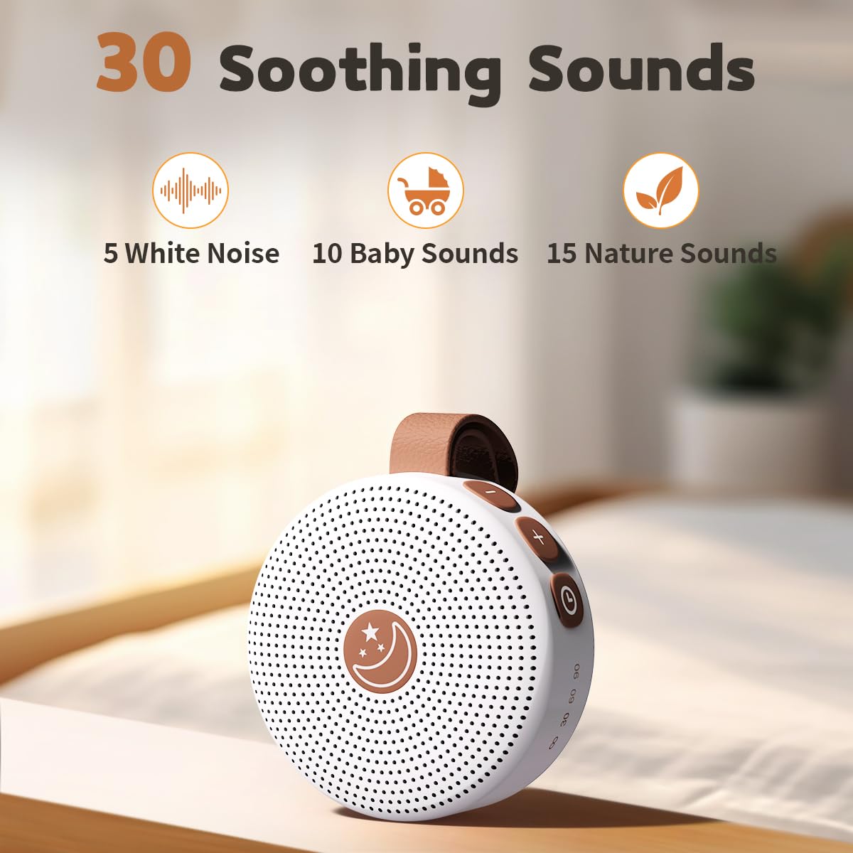 Mini Portable White Noise Machine - Tots Treasure Trove