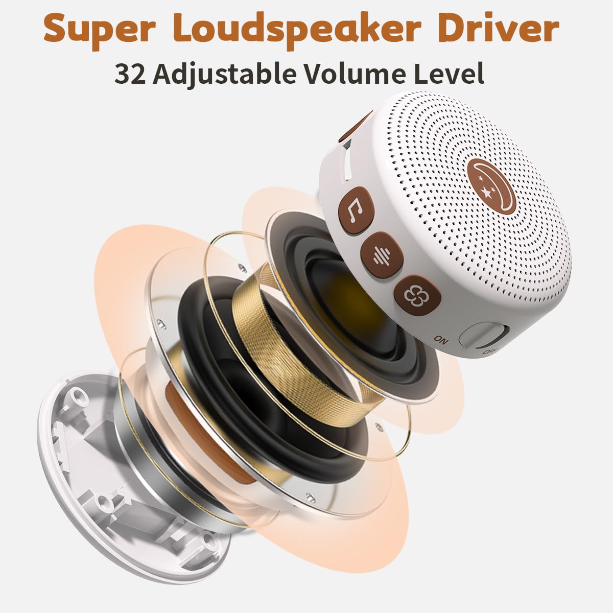 Mini Portable White Noise Machine - Tots Treasure Trove