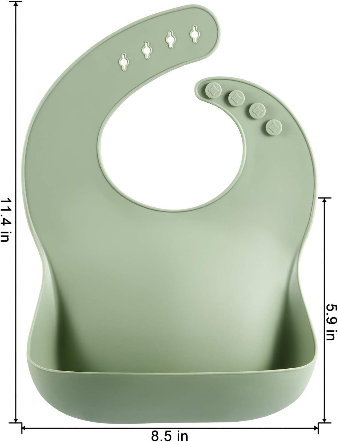 PandaEar Set of 3 Cute Silicone Baby Bibs - Tots Treasure Trove