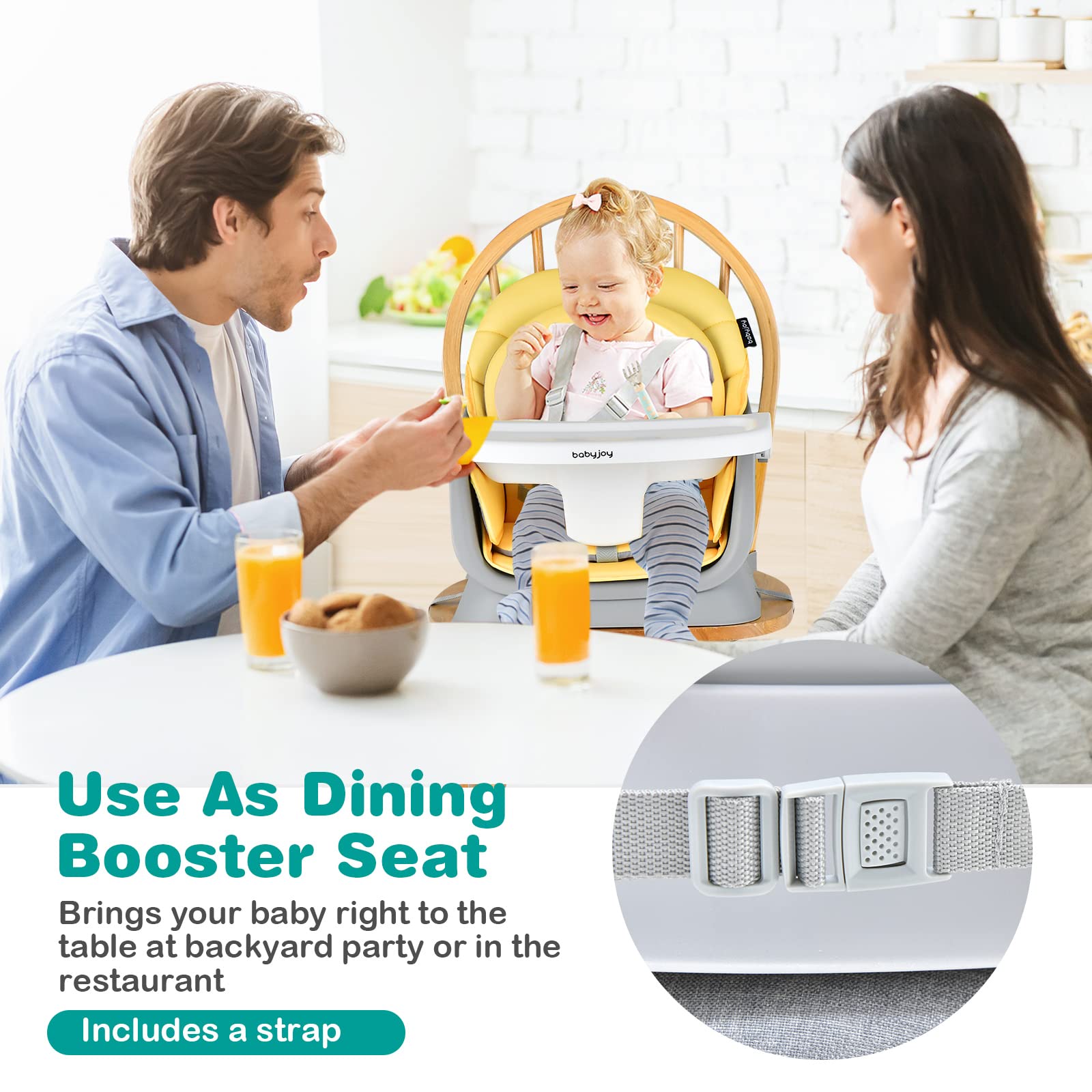 BABY JOY High Chair - Tots Treasure Trove