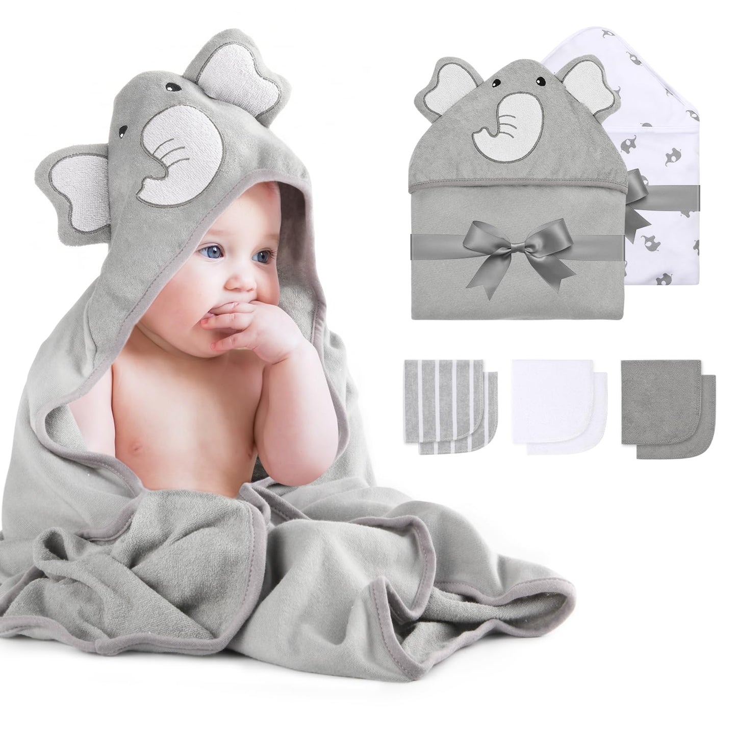Momcozy Bamboo Baby Towel - Tots Treasure Trove